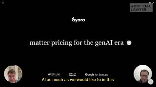 AL TV Product Walk Through: Ayora - AI-Driven Legal Matter Pricing