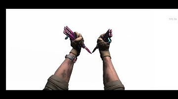 Combat master akimbo butterfly knife inspect animation preview