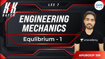 Equlibrium  1 L - 7 | Engineering Mechanics | GATE 2022 | K2K Batch