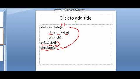 Circulate the values of n variables