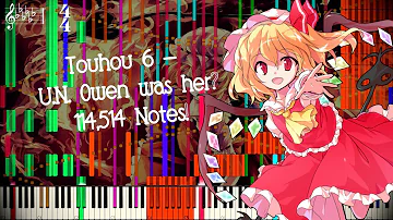 【Black MIDI】 Touhou 6 ~ U.N. Owen was her? | 114,514 Notes