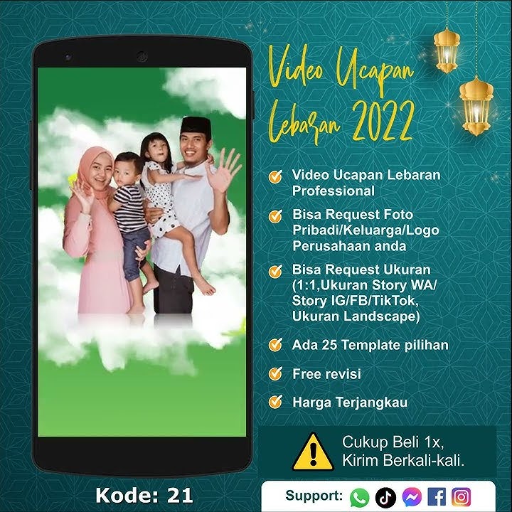 Jasa Video Ucapan Lebaran 2022 | Status WA Ucapan Lebaran | 21