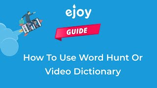 How To Use Word Hunt Or Video Dictionary screenshot 3