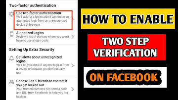 Facebook Two Step Verification Enable Kaise Kare 2022 | Enable Facebook Two Factor Authentication