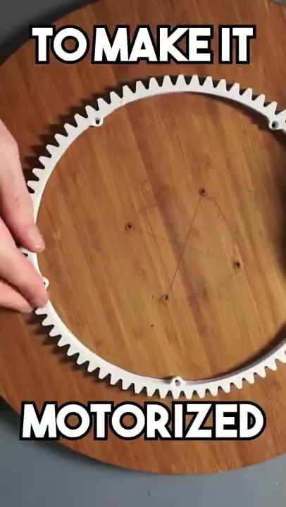 How To Make Motorized Turntable 