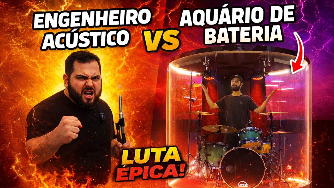 ENGENHEIRO ACÚSTICO vs AQUÁRIO DE BATERIA!
