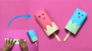 DIY Ice Cream Origami:Paper Craft Idea|how to make ice cream Paper Craft Origami|Twish art and craft