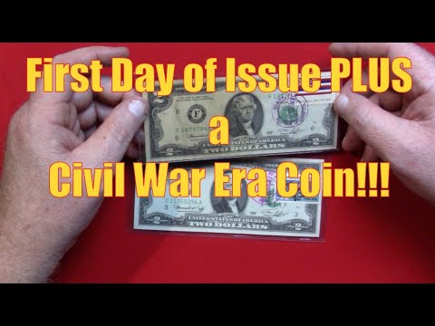 The First Day of Issue PLUS a Civil War Era Coin!!!  Buckeye Stacker #41#buckeyestacker