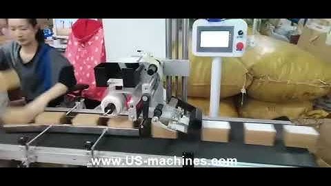 Carton box case high speed automatic labeling machine shipping bill labeler