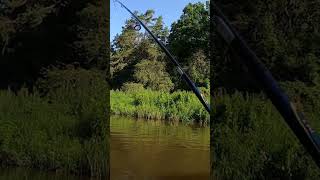 Pike in Two days FISHING adventure in small river in Latvia at Lithuanian border with PACKRAFT.