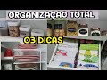 03 DICAS DE ORGANIZAÇAO TOTAL DE ARMÁRIO DE COZINHA (GANHAR ESPAÇO) POR CASA LIMPA