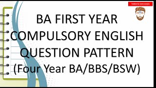 Question Model Of Compulsory English BA First year | Four Year Bachelor