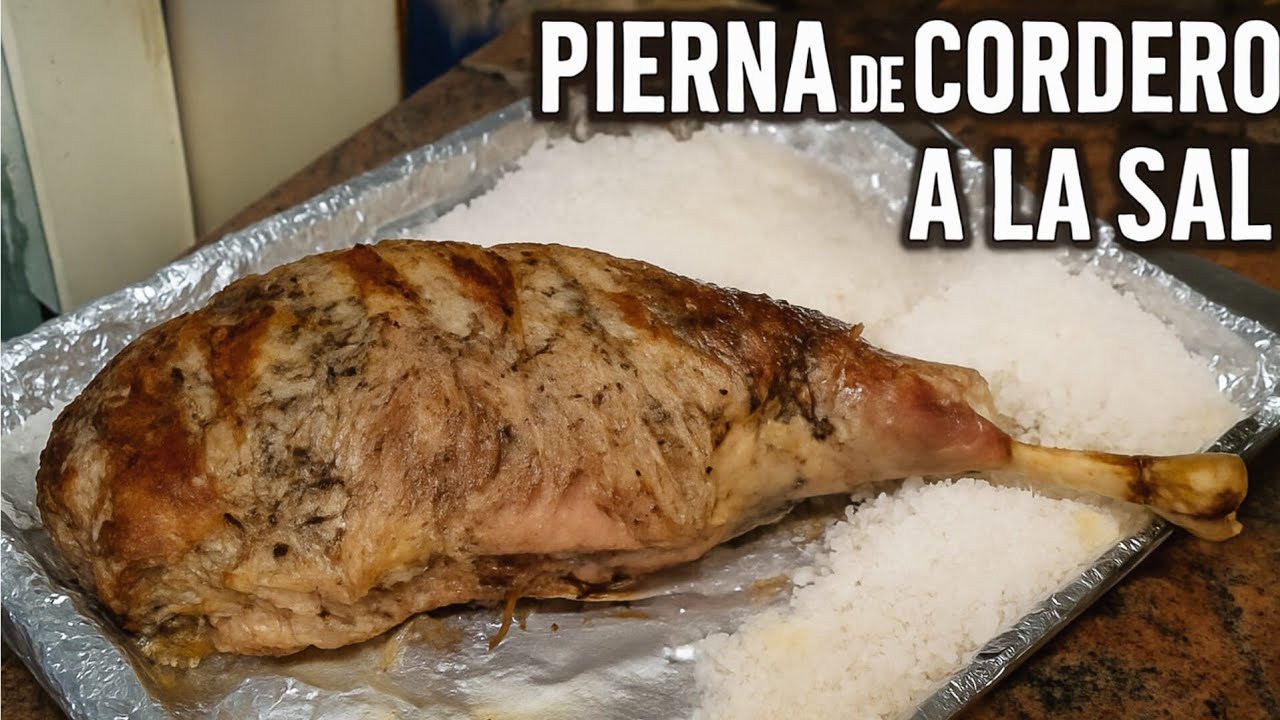 Cordero A La SAL en el Horno Tierno y Jugoso فخذ خروف مدفون بالملح يدوب بحال زبدة