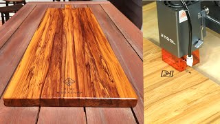 Making A Massive Laser Engraved Serving Board Xtool Woodworking
