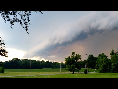July thunderstorm blows in fast.