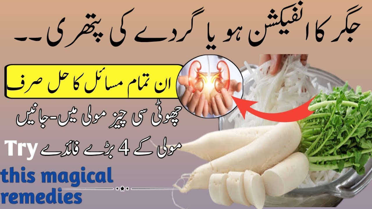 Radish (Moli) benefits for health ||Kidney stone and liver infection treatment