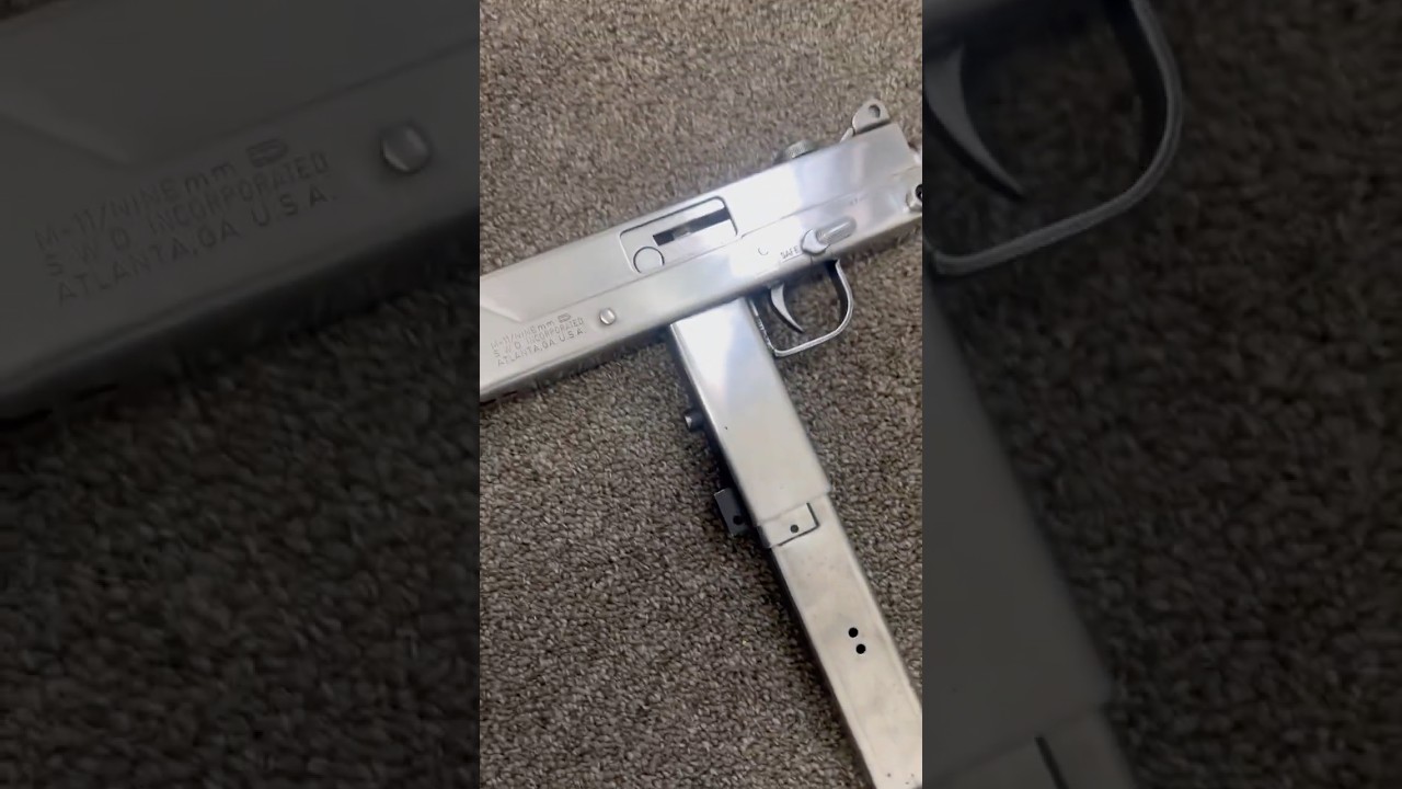 Chrome Mac-11 ￼Finally got the mag still waiting on the grip almost done