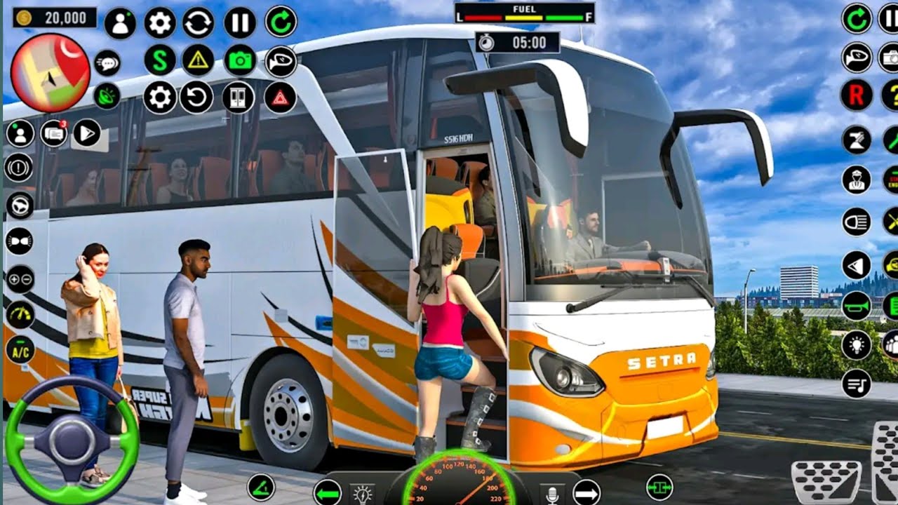 Mini Coach Bus 3D Driving Offroad Indian Van Drive Simulator - Android Gameplay