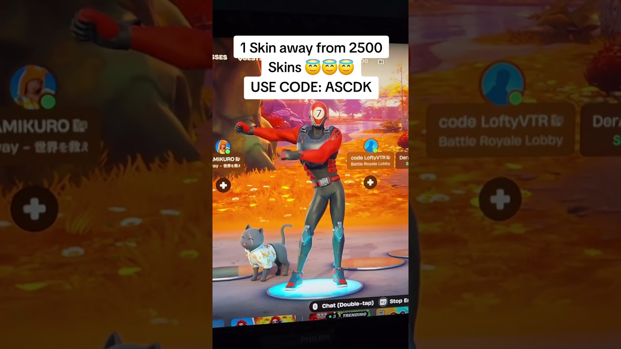 1 Skin away from 2500 Fortnite Skins 😇😇😇 