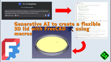 Generative AI to create a flexible 3D lid with FreeCAD 🛠️ using macros