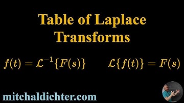 Table of Laplace Transforms