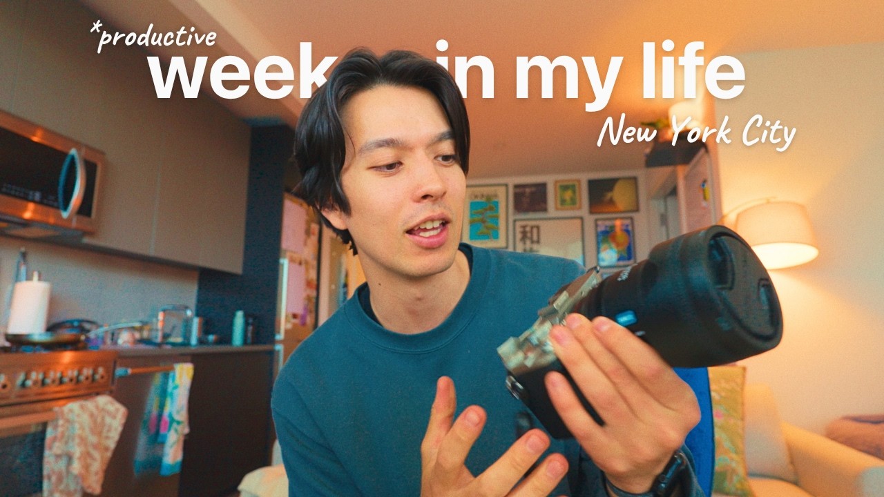 Productive week in NYC | new camera gear, daily routine, enjoying spring