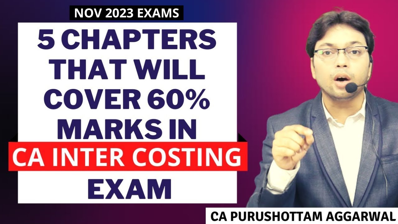 CA Inter Costing ABC Analysis | Most Important Chapters For Revision ...