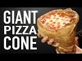 GIANT PIZZA CONE VS GIANT PIZZA CONE