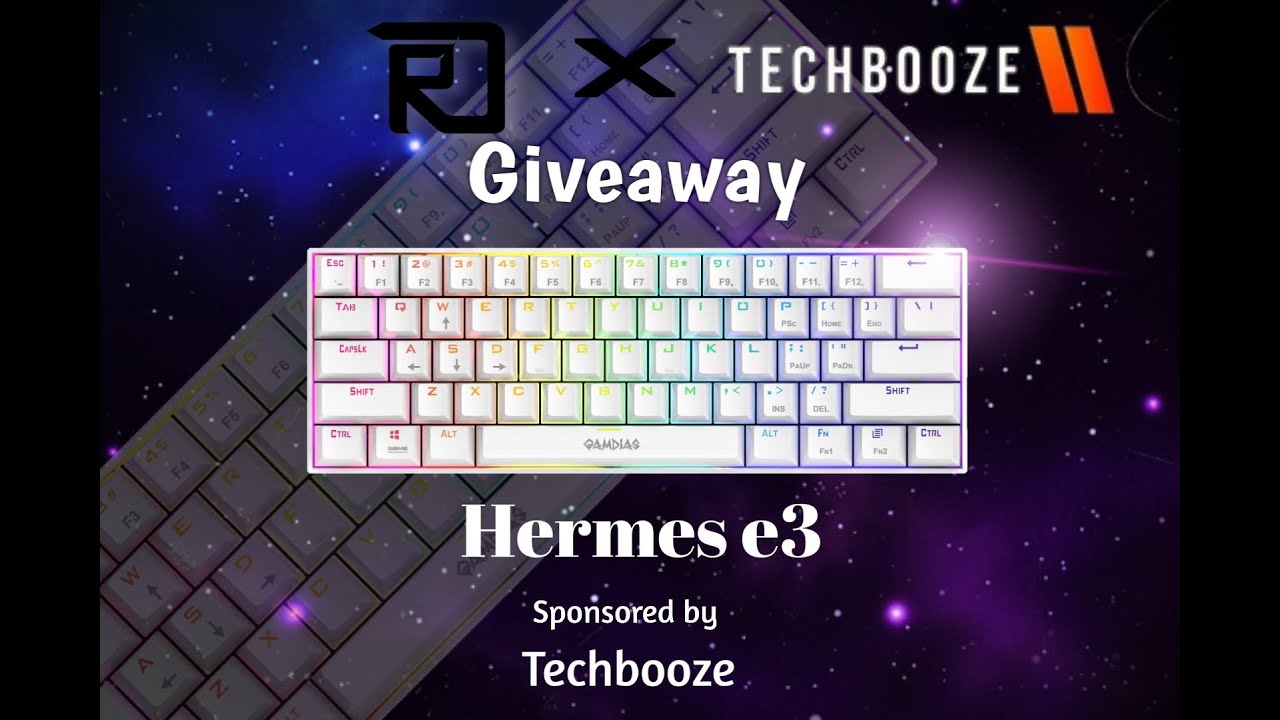 GAMING KEYBOARD GIVEAWAY 🎊💻🎊 !! Gamdias Hermes E3 [white] !