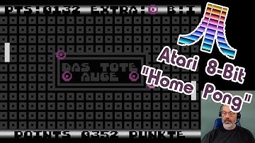 Atari 8-Bit Game Play, Home Pong