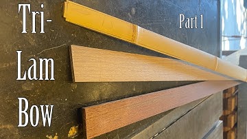 Tri-lam Bow 1 - Parts & Glue Up
