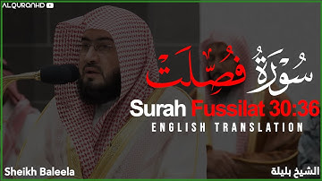 Surah Fussilat [30-36] - Sheikh Baleela with Translation سورة فصلت - الشيخ بليلة