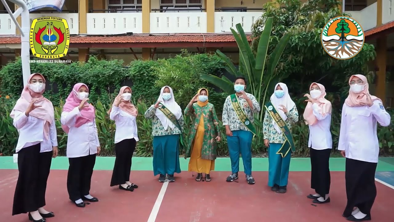 SEKOLAH RAMAH LINGKUNGAN MENUJU ADIWIYATA PROVINSI | SMPN 22 SURABAYA #GPBLHSADIWIYATAJATIM2021N15