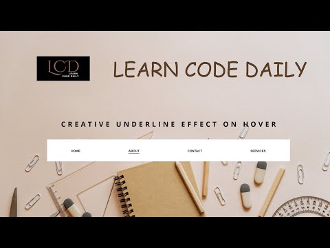 Navbar Hover Effect || Navigation Bar || Navbar Effect Using HTML & CSS only || Hover Effect on link