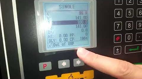How to adjust stopper positon of E21 Press Brake to the right position（2020 operation Manual）