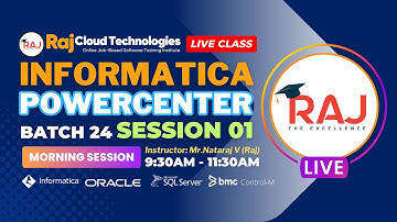 Informatica PowerCenter Batch-24 Session-1 Morning| Introduction to Informatica PowerCenter By Raj