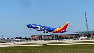 Southwest Boeing 737 Max 8 Takeoff From Grr To Mdw