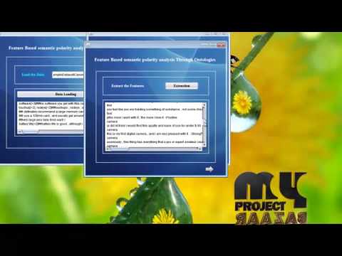 Final Year Projects 2015 | Feature Based opinion mining through ontologies