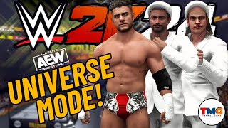 WWE 2K24 : How To Create a AEW Universe Mode