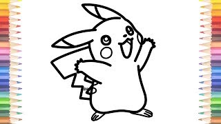 How to Draw Pokemon Coloring Pages Pikachu Learn Colors Video for Kids and Toddlers How to Draw Pokemon Coloring Pages Pikachu Learn Colors Video for Kids and Toddlers