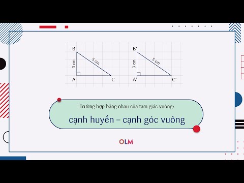 Video Trường hợp bằng nhau của tam giác vuông: cạnh huyền -... - youtube