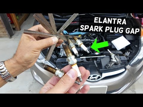 SPARK PLUG GAP ON HYUNDAI ELANTRA 2011 2012 2013 2014 2015 2016