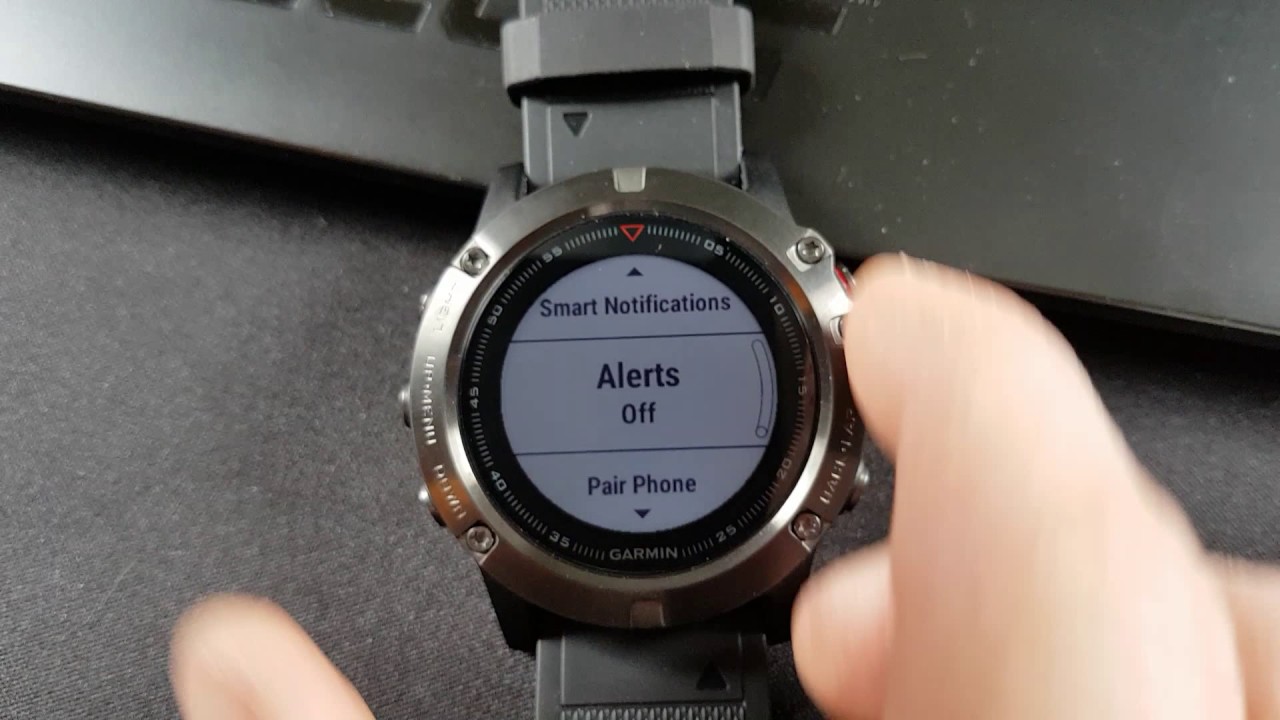 garmin fenix 5 smart alarm