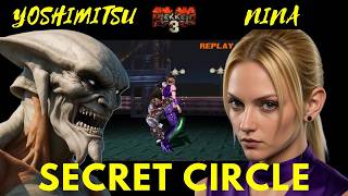 Tekken 3 - YOSHIMITSU vs NINA - SECRET CIRCLE