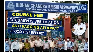 bckv course fee / bckv ragging declaration process / documents required at the time of verification screenshot 4