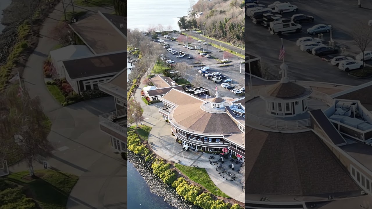 Aerial Tour: Elliott Bay Marina & Palisade Restaurant in Magnolia, Seattle
