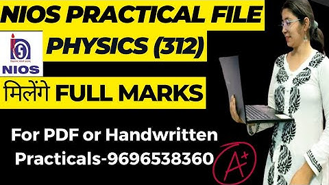 Nios 12th Physics (312) Practical/Solved Practical Nios (312) On-Demand Or April & October 2026.