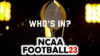 Playoff Bracket Reveal from our 2022 College Football Simulation