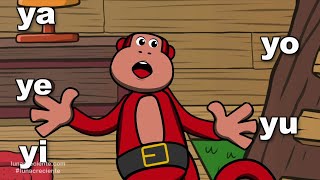 Un Mono Que Habla? Sílabas Ya Ye Yi Yo Yu. Aprendamos A Leer Con El Mono Sílabo