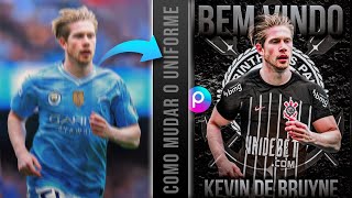 COMO TROCAR UNIFORME DE JOGADOR DE FUTEBOL PELO CELULAR - Tutorial PicsArt screenshot 1